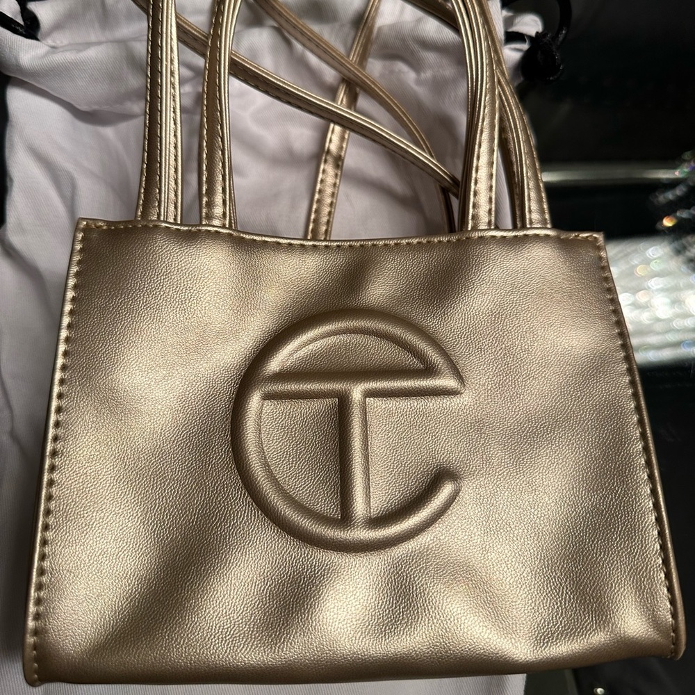 Gold Telfar Bag (small)